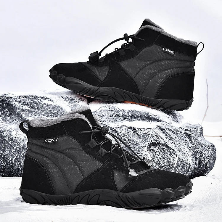 Barfußschuhe Winter wasserdichte Trailrunning-Schuhe warm gefütterte Winterschuhe