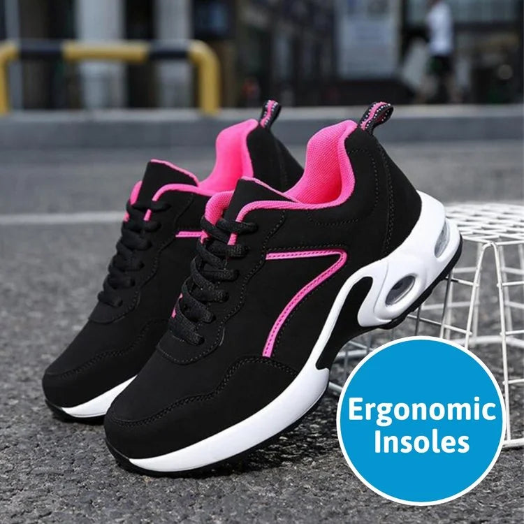 Orthopädische Keil-Sneakers für Damen schlagfeste stilvolle Freizeitschuhe