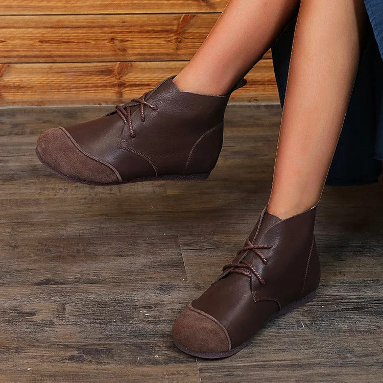 Honyy Premium Schnürstiefeletten echte bequeme Lederstiefel