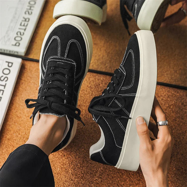 Herren Bundeswehr Sneaker Casual Dicke Sohle Bequem Modisch Sportschuhe