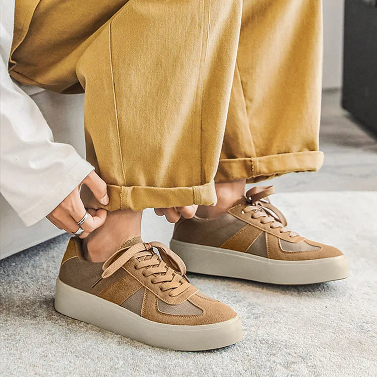 Herren Bundeswehr Sneaker Casual Dicke Sohle Bequem Modisch Sportschuhe