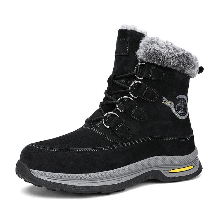 Herren-Schneestiefel warm wasserdicht rutschfest Wanderschuhe