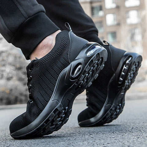 Bequeme Schuhe mit Stahlkappe gegen Ermüdung