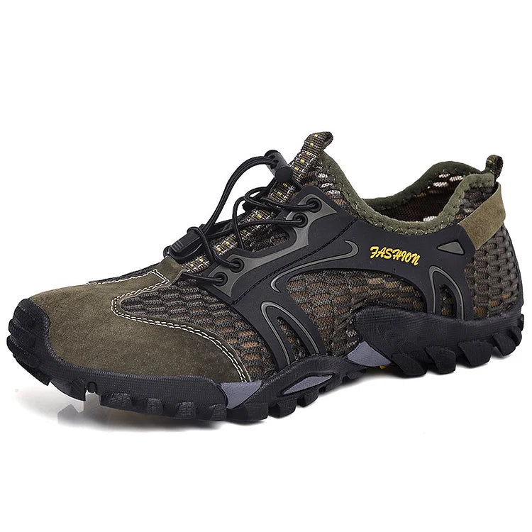 Schnelltrocknende leichte Wanderschuhe aus Leder für Herren
