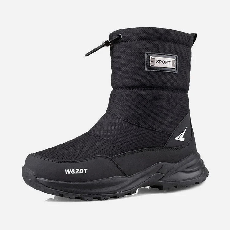 Verdickte warme wasserdichte rutschfeste High-Top-Schneestiefel für Herren im Winter