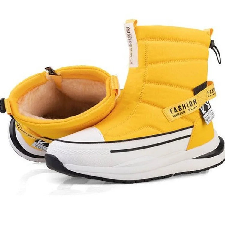 Footwearstorm Paar Orthopädische Stiefel Mehrfarbige warme Plüschschuhe