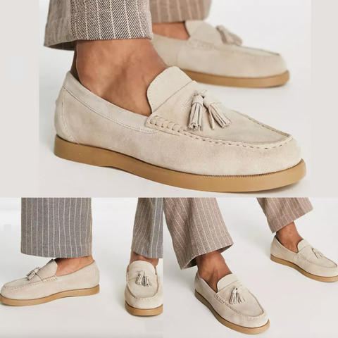 Klassische Herren-Loafer aus Wildleder