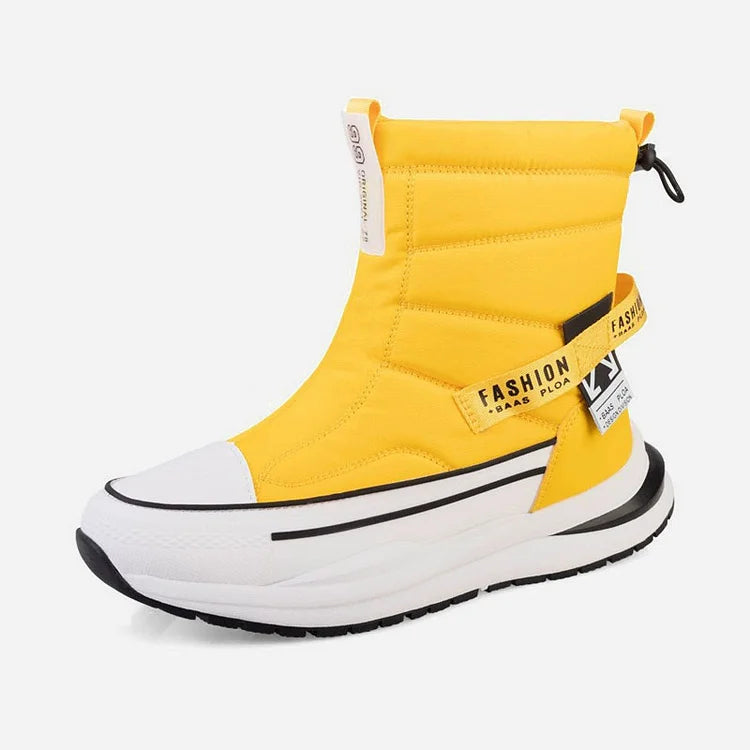 Footwearstorm Paar Orthopädische Stiefel Mehrfarbige warme Plüschschuhe