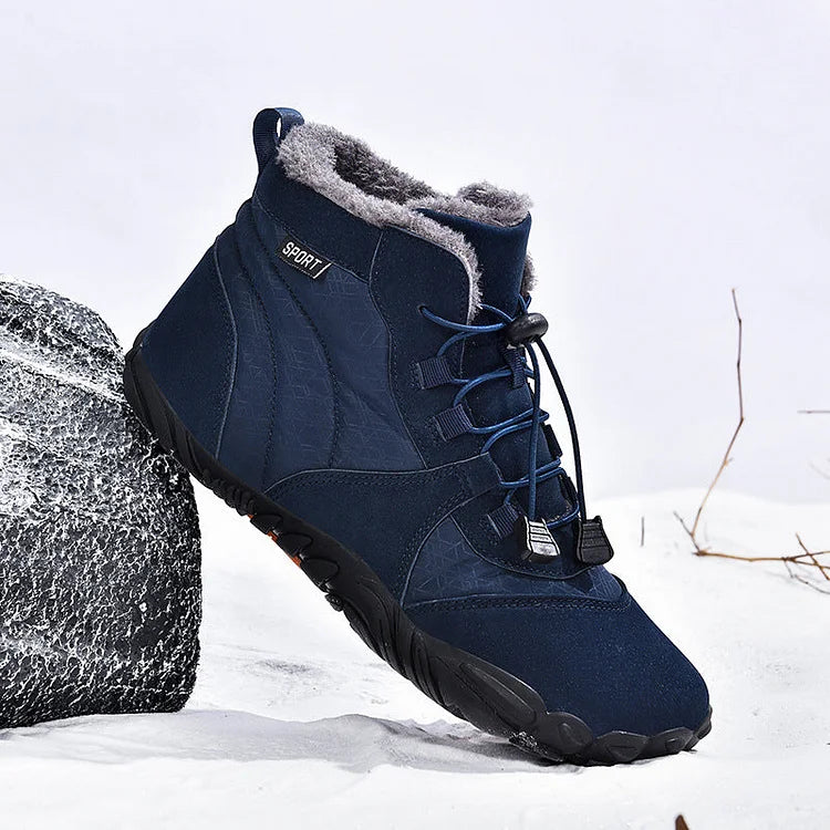 Barfußschuhe Winter wasserdichte Trailrunning-Schuhe warm gefütterte Winterschuhe
