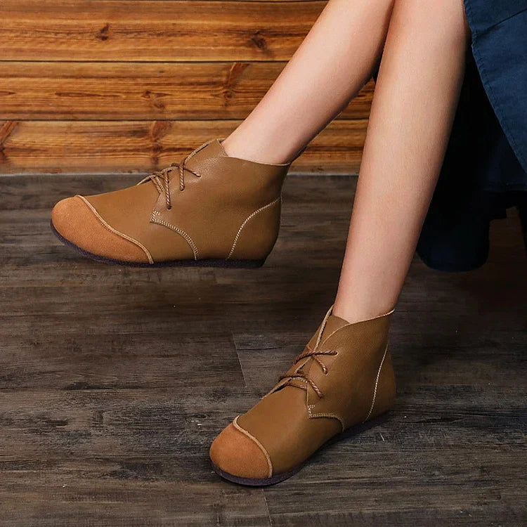 Honyy Premium Schnürstiefeletten echte bequeme Lederstiefel