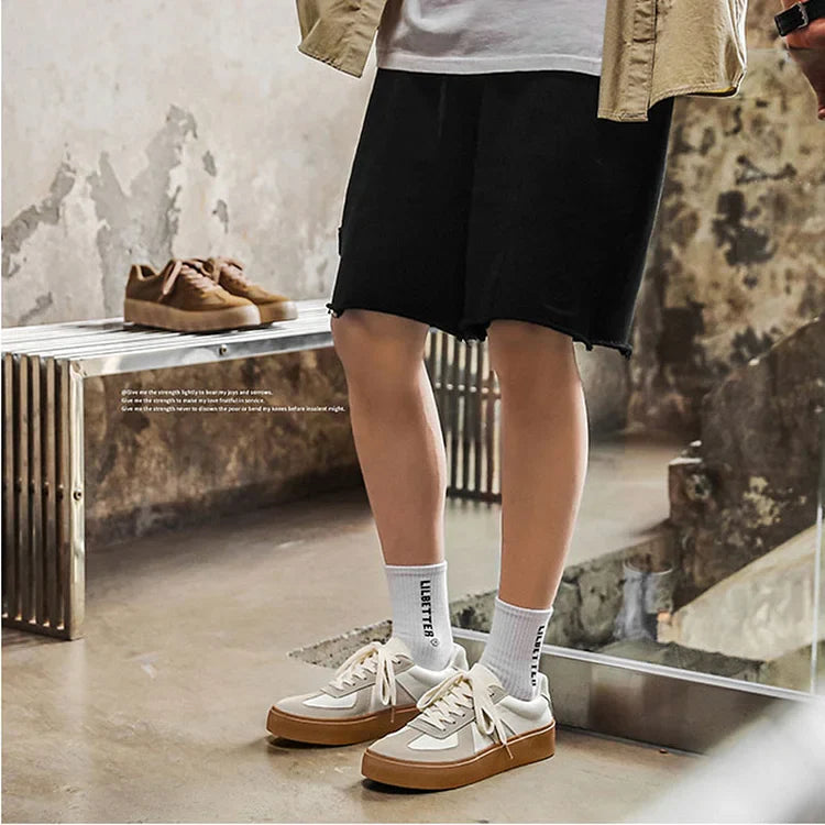 Herren Bundeswehr Sneaker Casual Dicke Sohle Bequem Modisch Sportschuhe