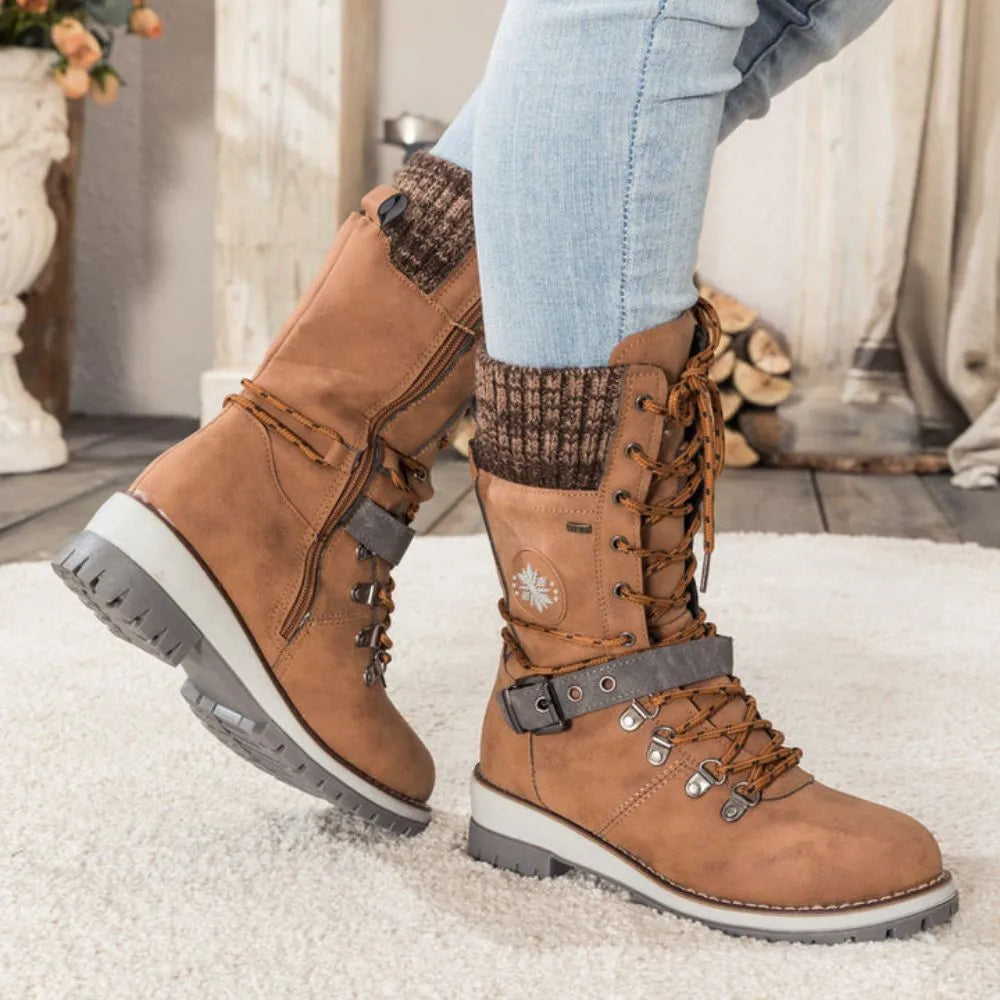 Orthopädische Winterstiefel für Damen – Warm, Wasserdicht & Rutschfest