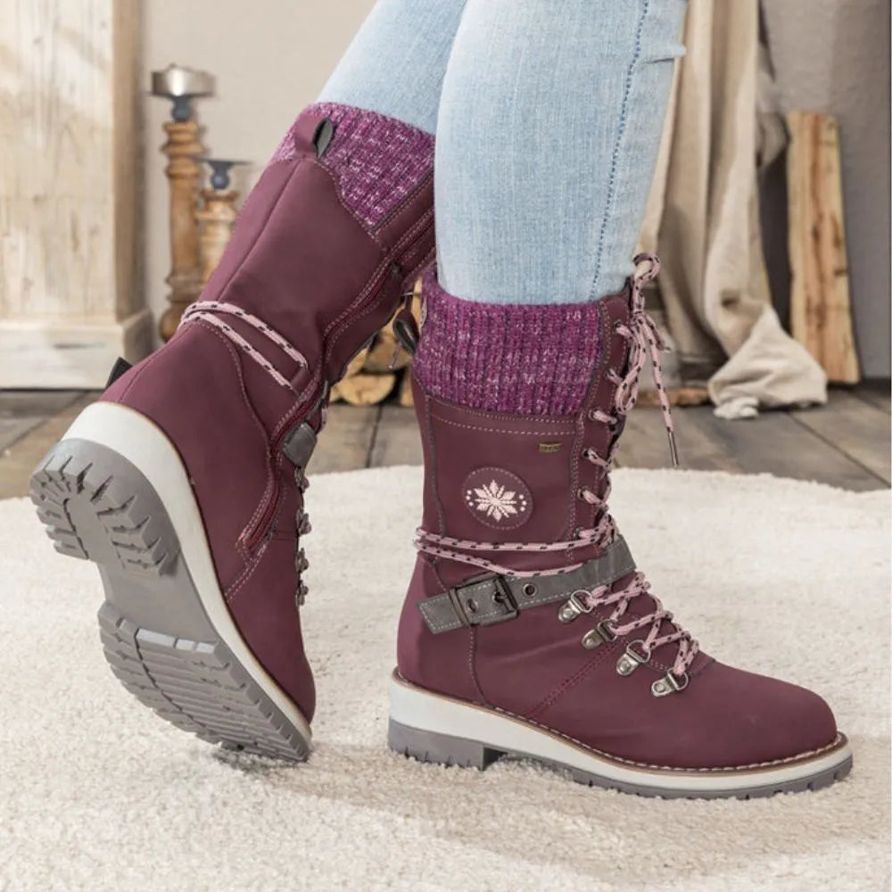 Orthopädische Winterstiefel für Damen – Warm, Wasserdicht & Rutschfest