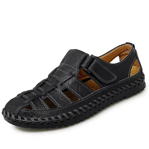 Handgenähte Freizeitsandalen aus weichem Leder für den täglichen Gebrauch im Sommer für Herren