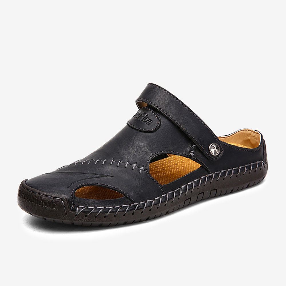 Herren Handgenähte Ledersandalen