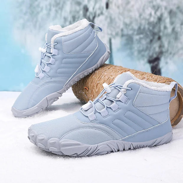 Winter Plüsch Warm Wasserdicht Anti-Rutsch Barfuß Schuhe Outdoor Wandern Sneakers
