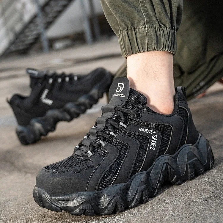 Reflektierende Sicherheits-Sneaker für Herren mit fester Sohle