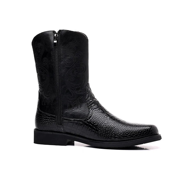 Vintage Schlangenleder Cowboystiefel für Herren