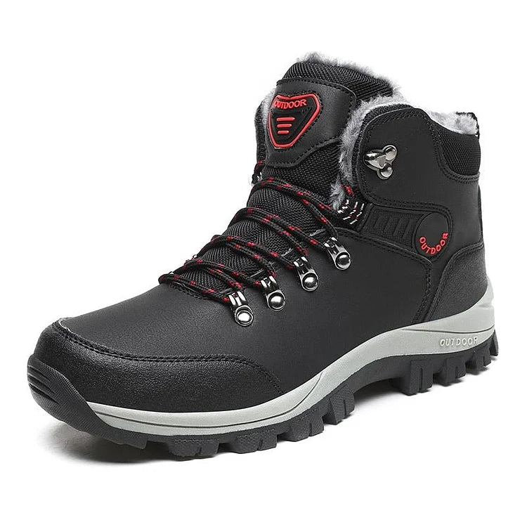 Orthopädische Herren Winter Outdoor Sports Schnürstiefel Wanderschneestiefel