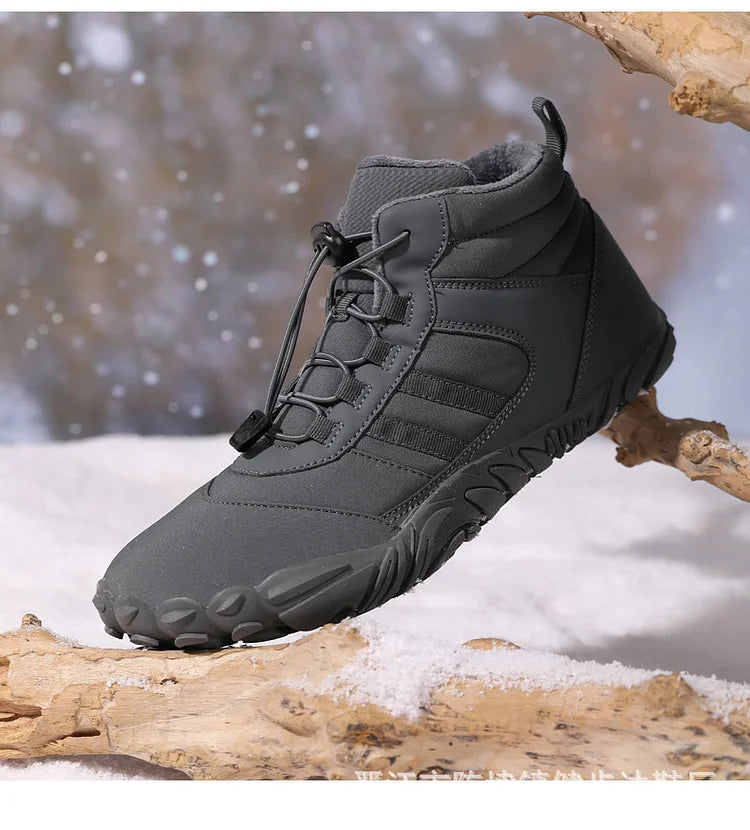 Wasserdichte Winter-Wanderstiefel mit warmem Plüschfutter