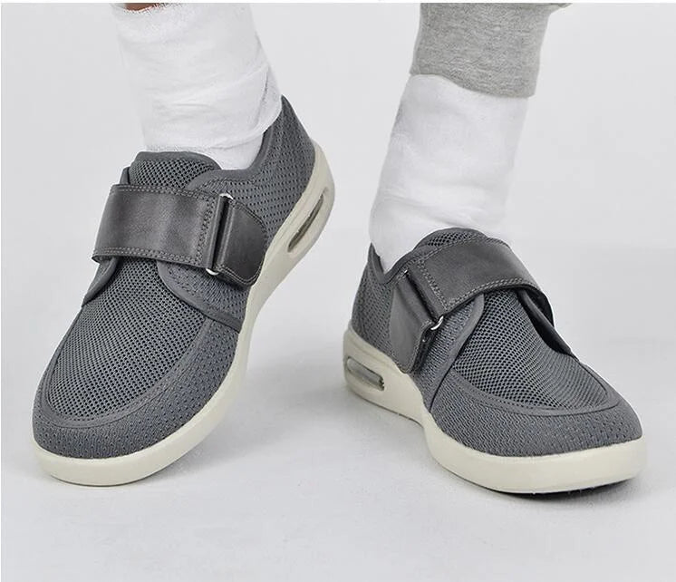 Weite Stretch-Schuhe ohne Schnürung verstellbarer Verschluss