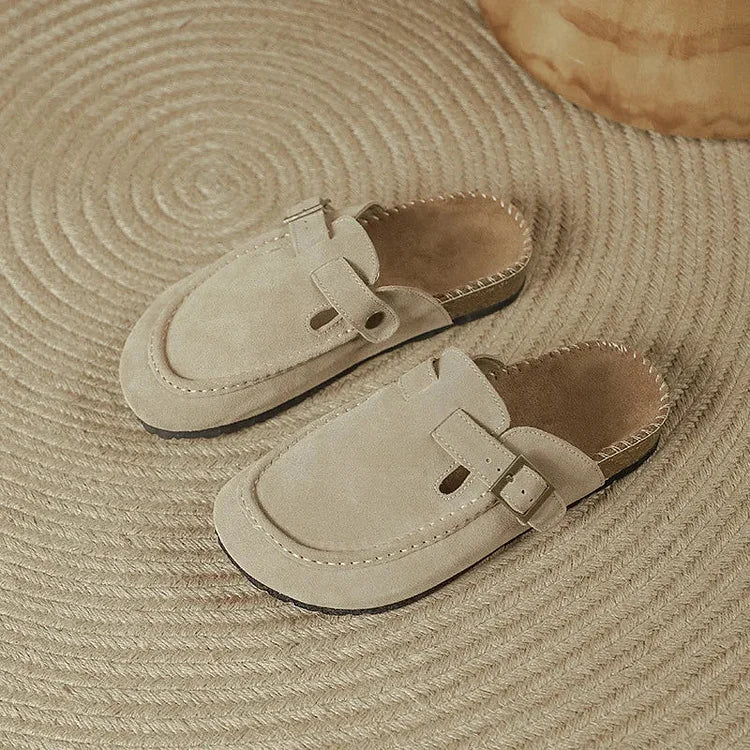 Hochwertige Leder-Sneaker mit Korksohle