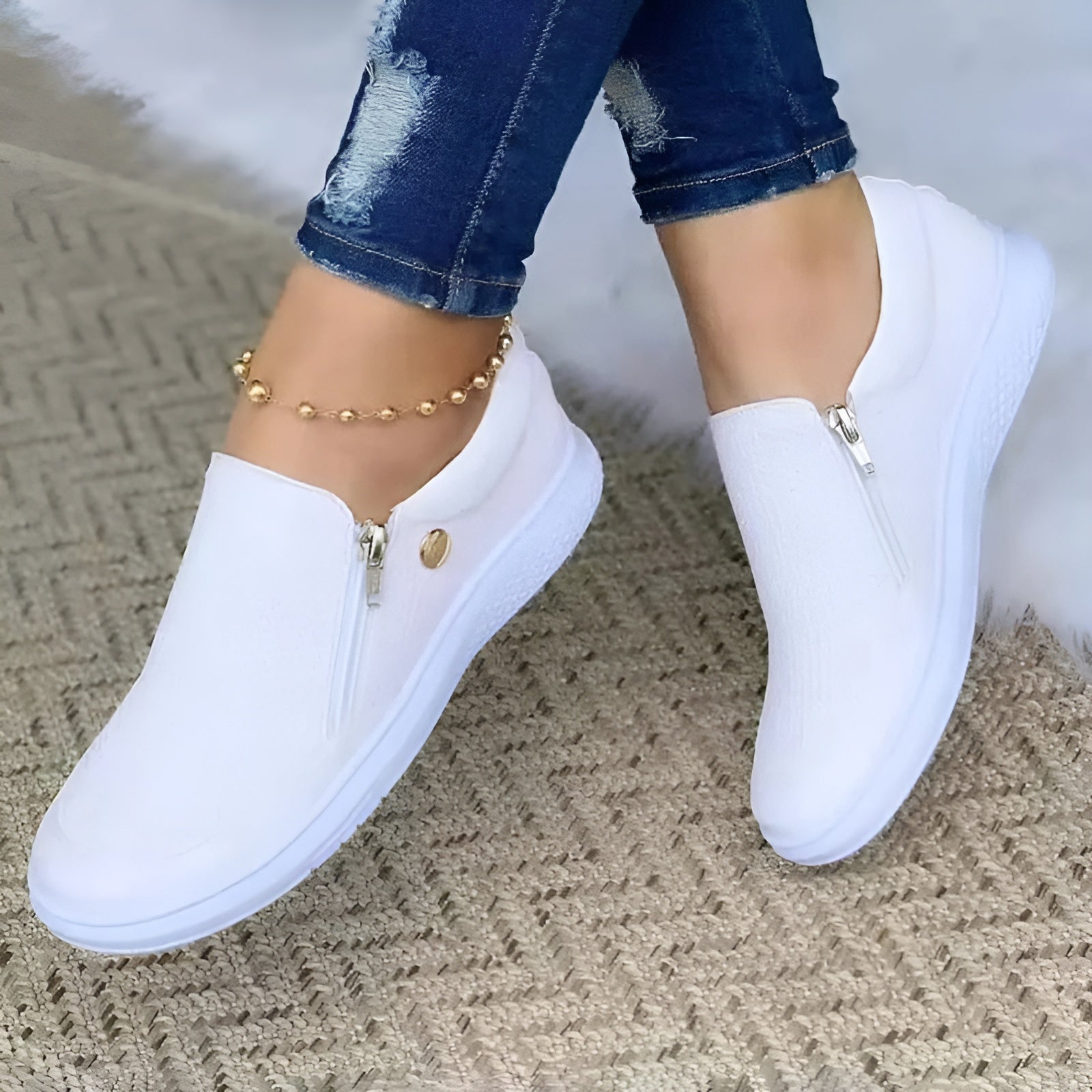 Damenschuhe: Orthopädische Schuhe mit Reißverschluss