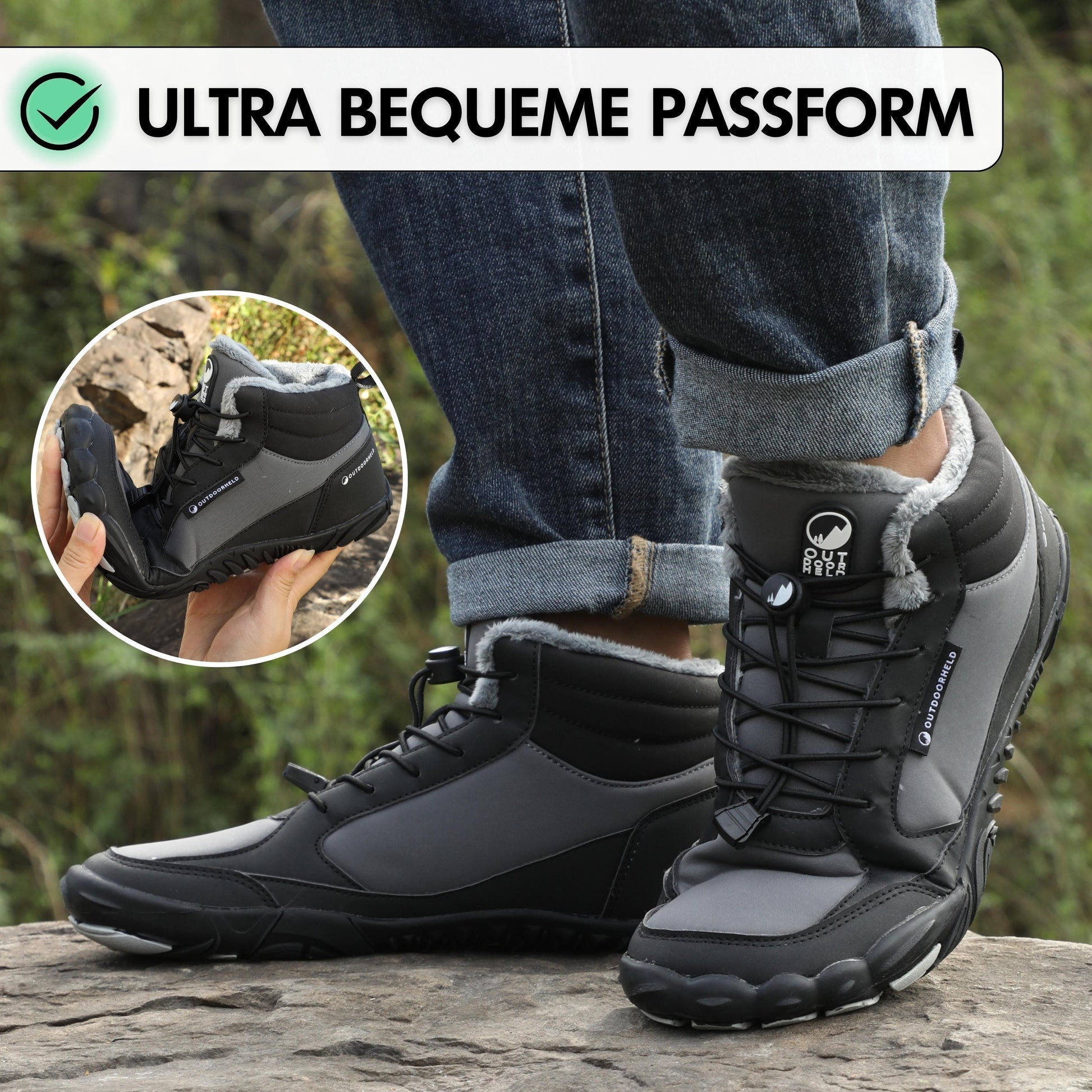Winterschuhe mit Barfuß-Design – Perfekte Wahl für kalte Tage