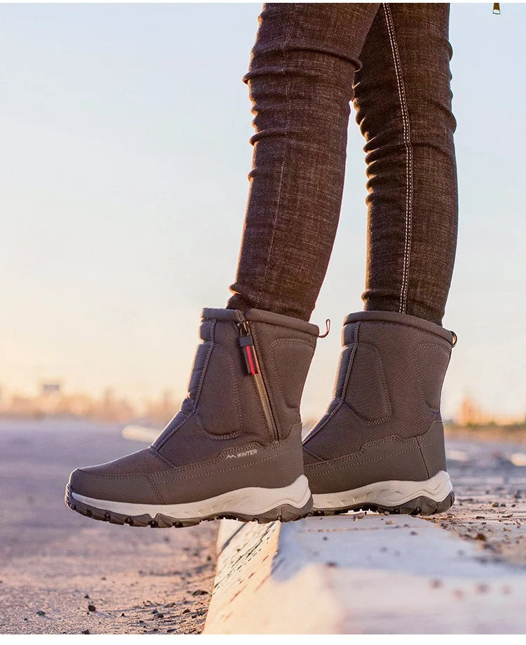Winterstiefel für Damen & Herren – Mit praktischem Reißverschluss an der Seite