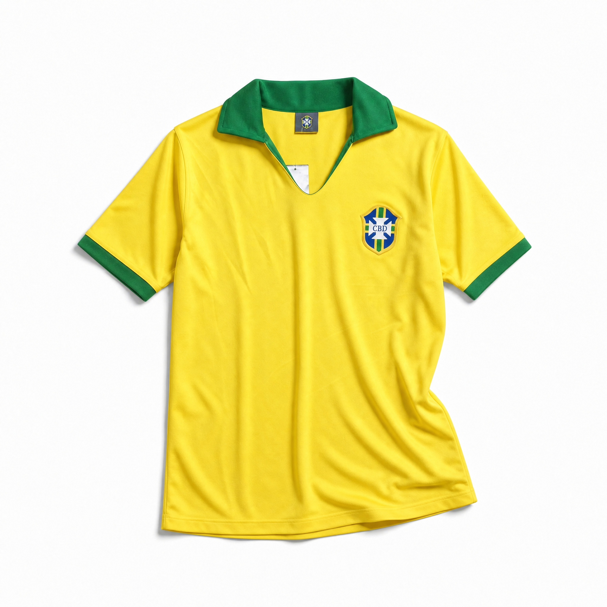 Brazil Jersey Home 1958 World Cup Victory - NO NAME NO NUMBER