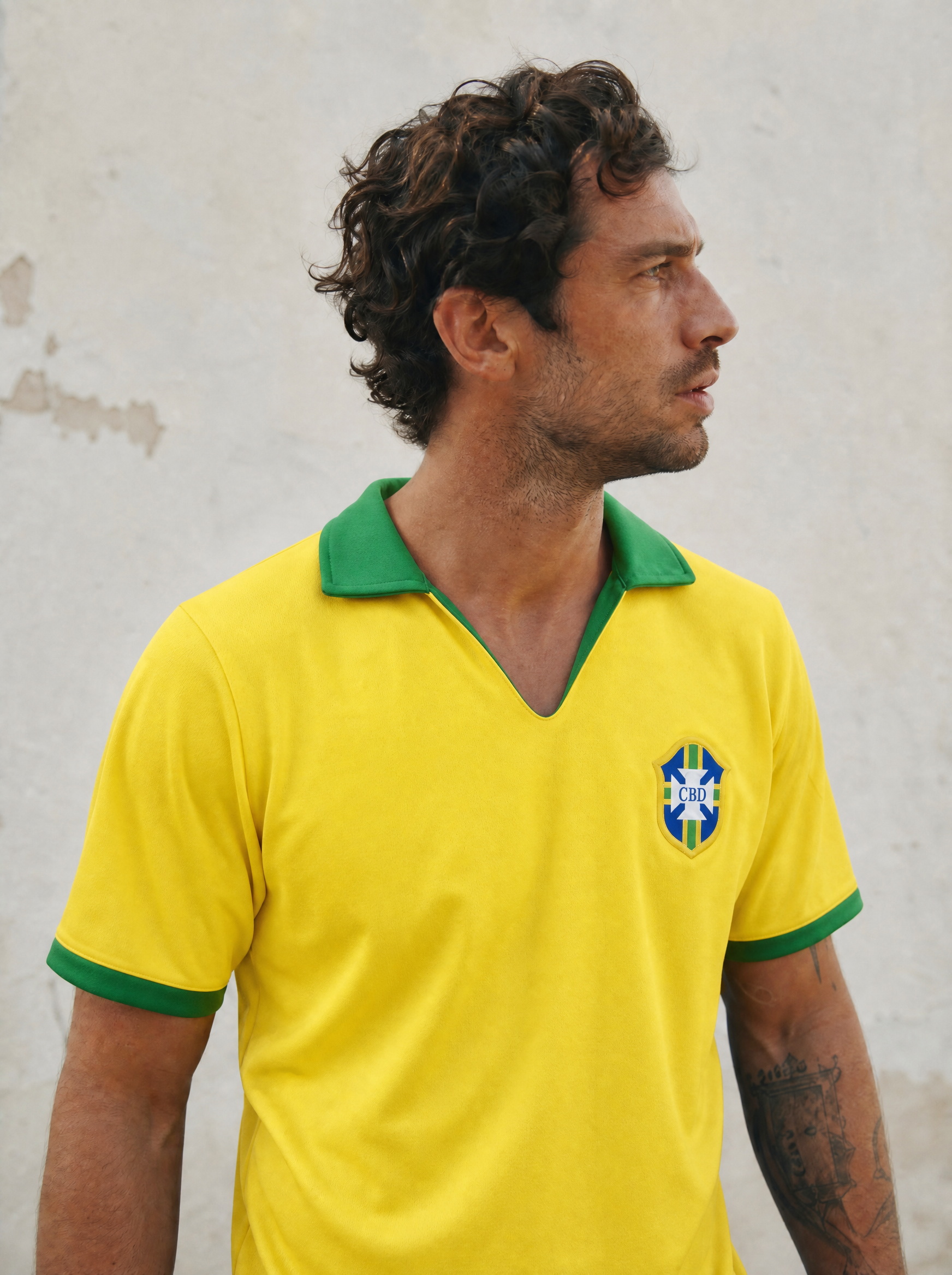 Brazil Jersey Home 1958 World Cup Victory - NO NAME NO NUMBER