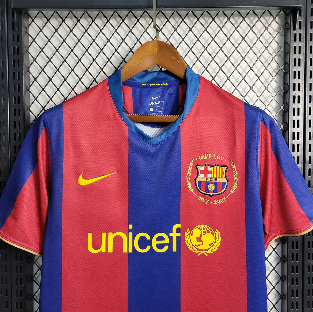 Barcelona Home Shirt 50th Camp Nou 2007/08