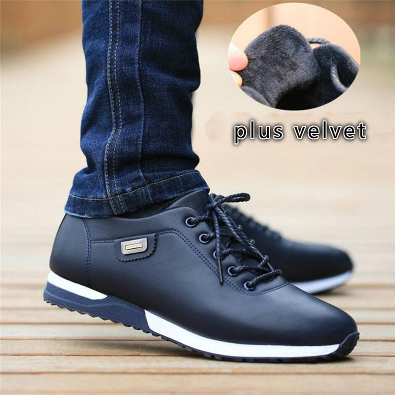 Herrenschuhe: Bequeme Turnschuhe mit Innenfutter für kalte Tage