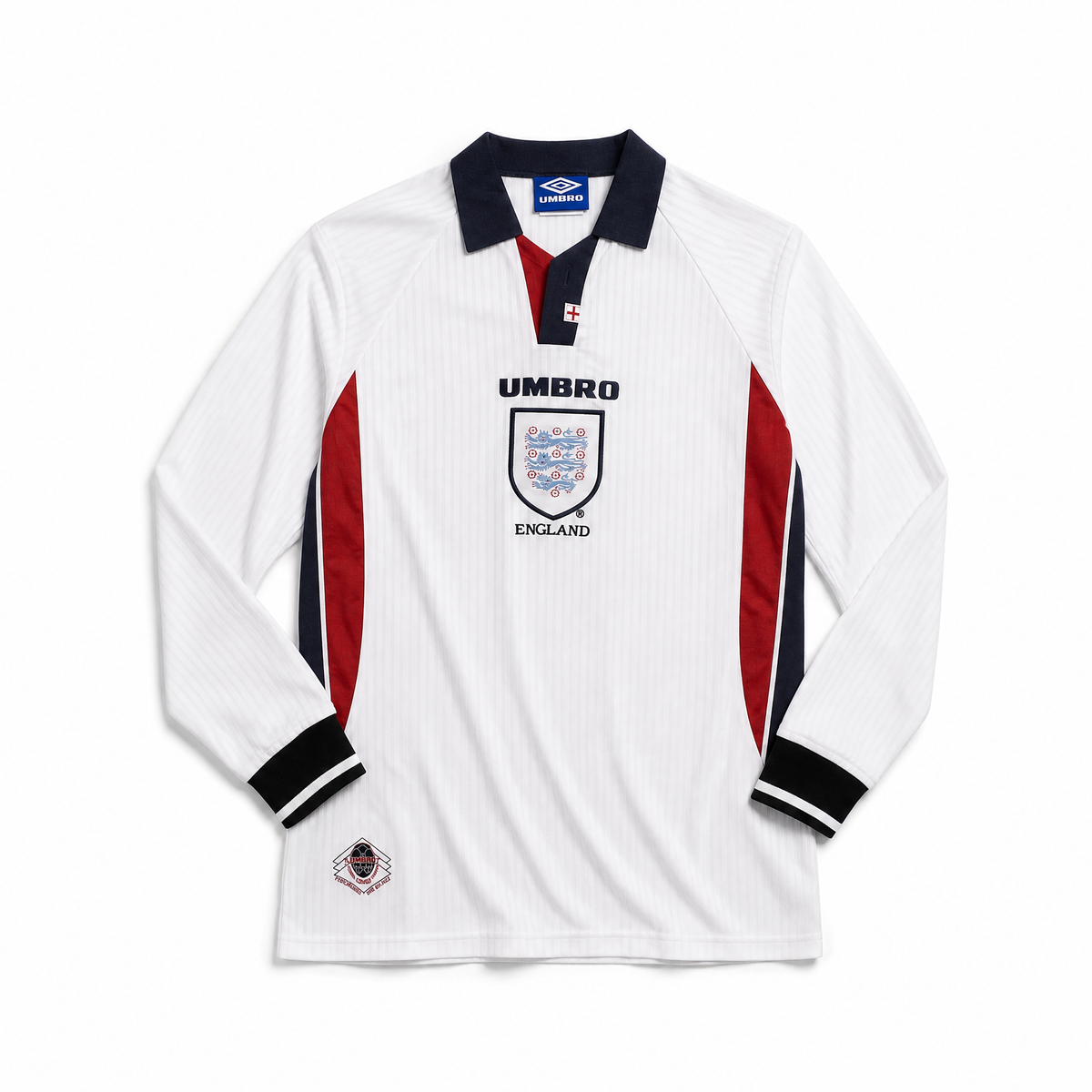 Beckham England Home Long Jersey 1998