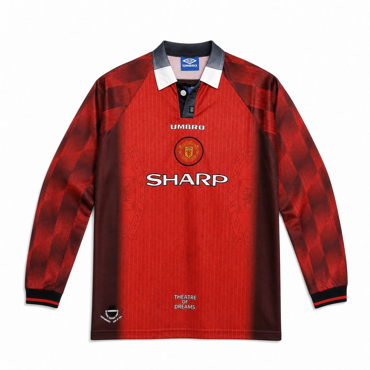 Beckham Man. United Long-Sleeve Home Jersey 1996/97
