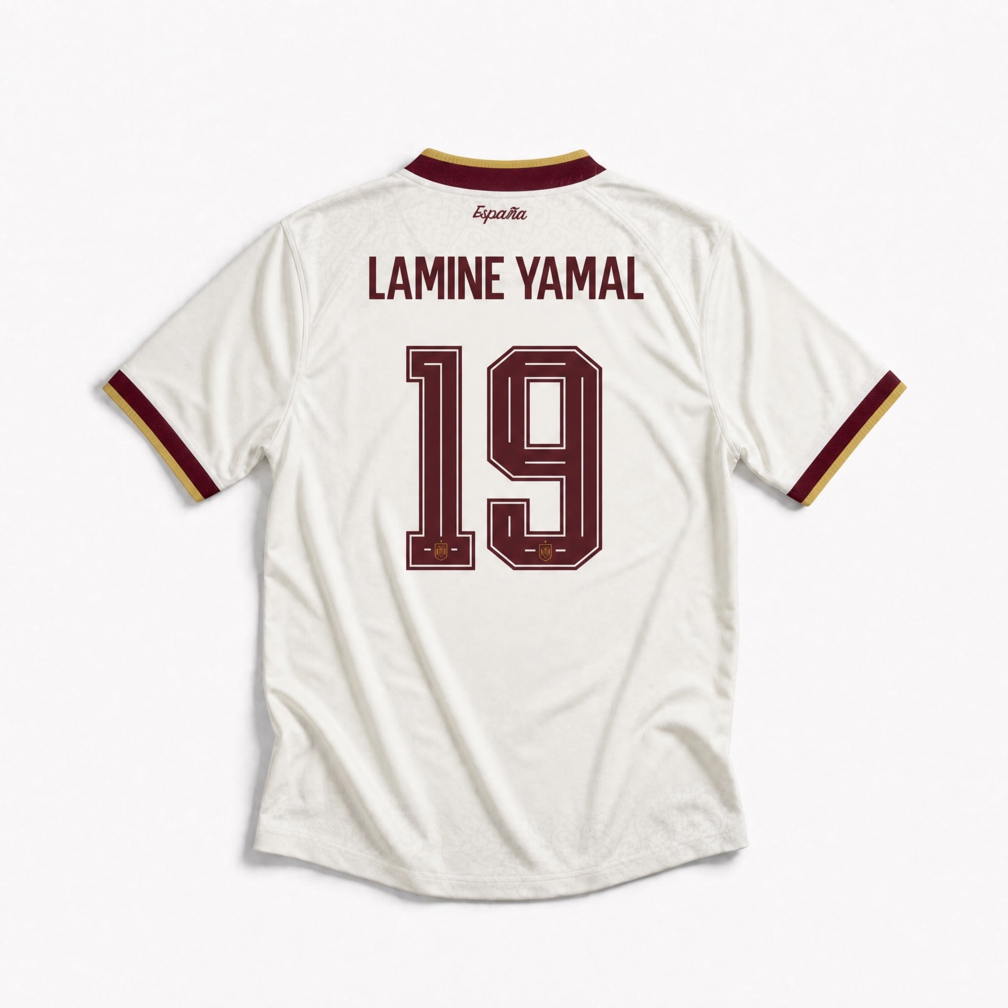 Jersey Lamine Yamal Spain Away 2026 World Cup Winner (2 Stars)