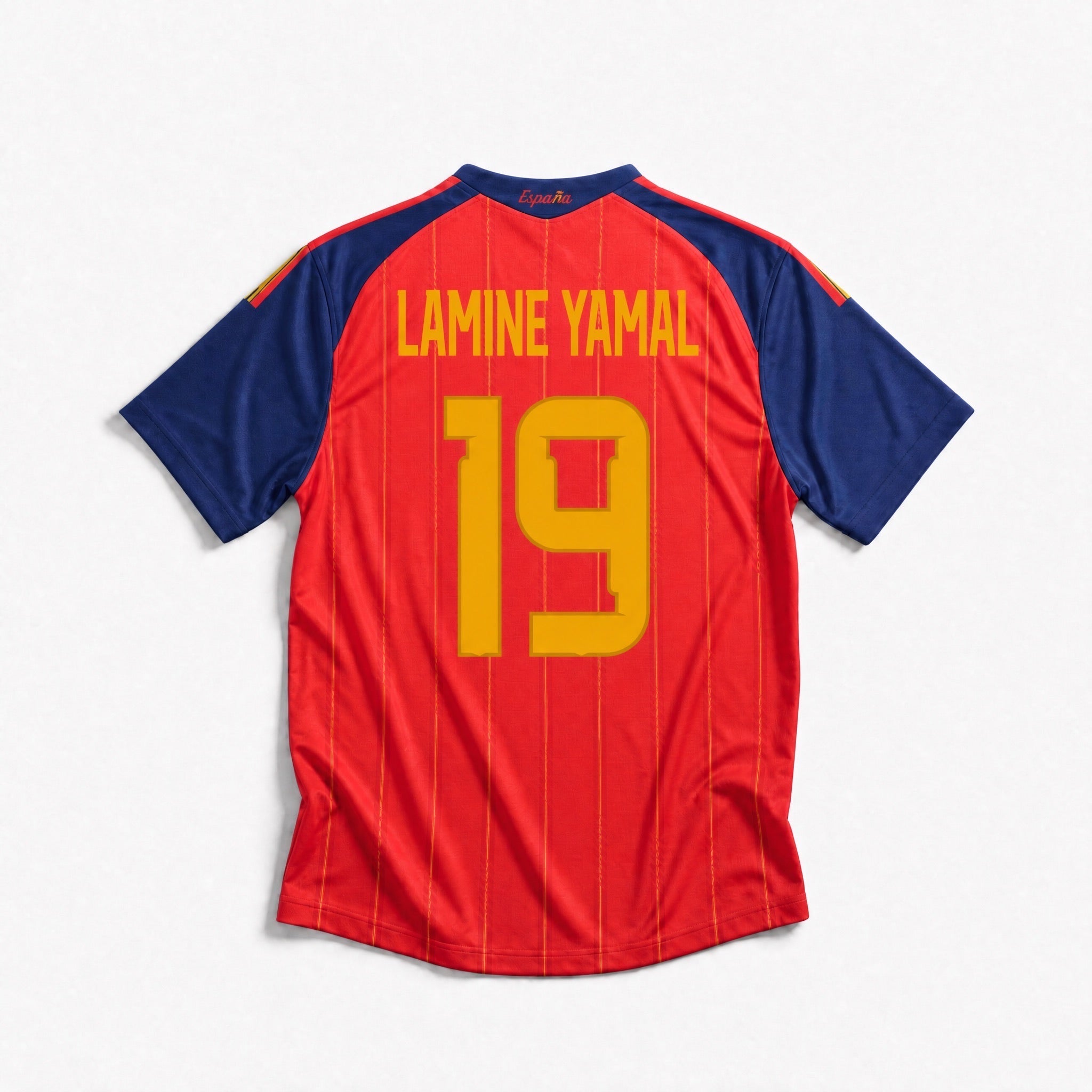 Lamine Yamal Spain Home Jersey 2026 World Cup Winner (2 Stars)