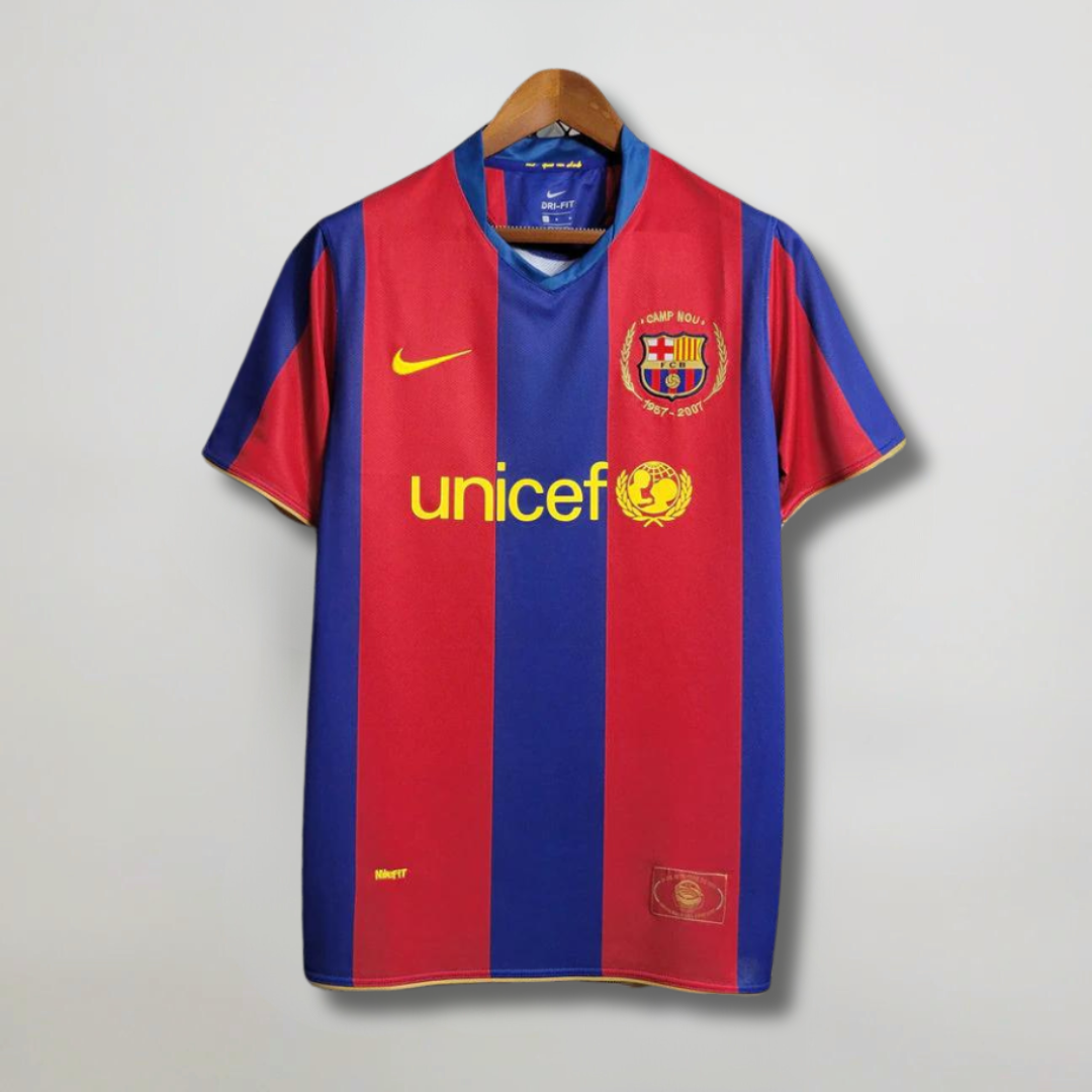 Ronaldinho Barcelona Home 50th Camp Nou Jersey 2007/08