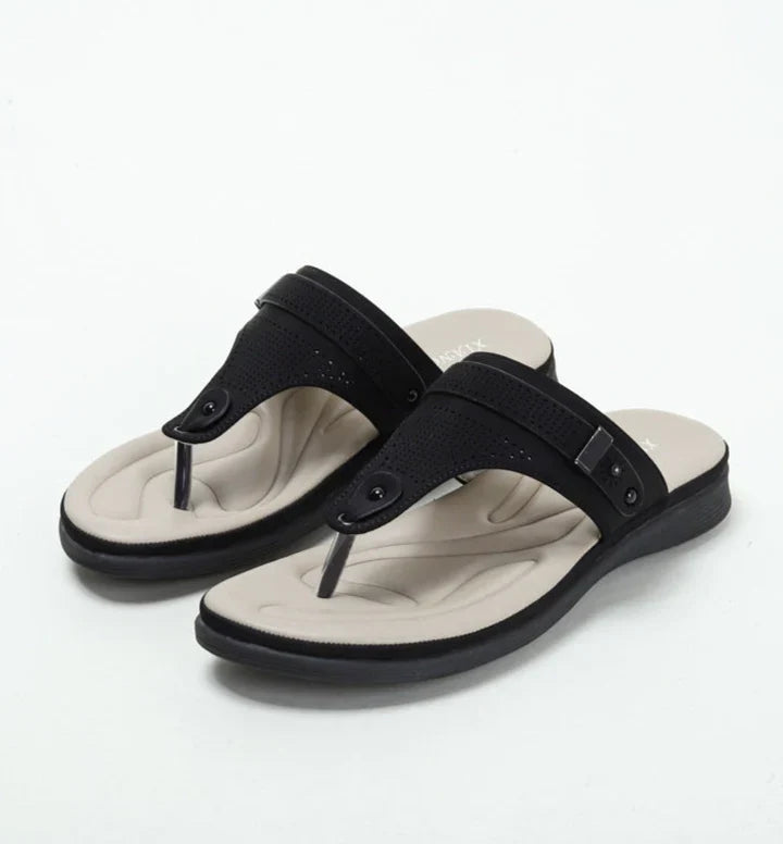 Orthopädische Flip Flops – OrthoDay Sintra - Schwarz