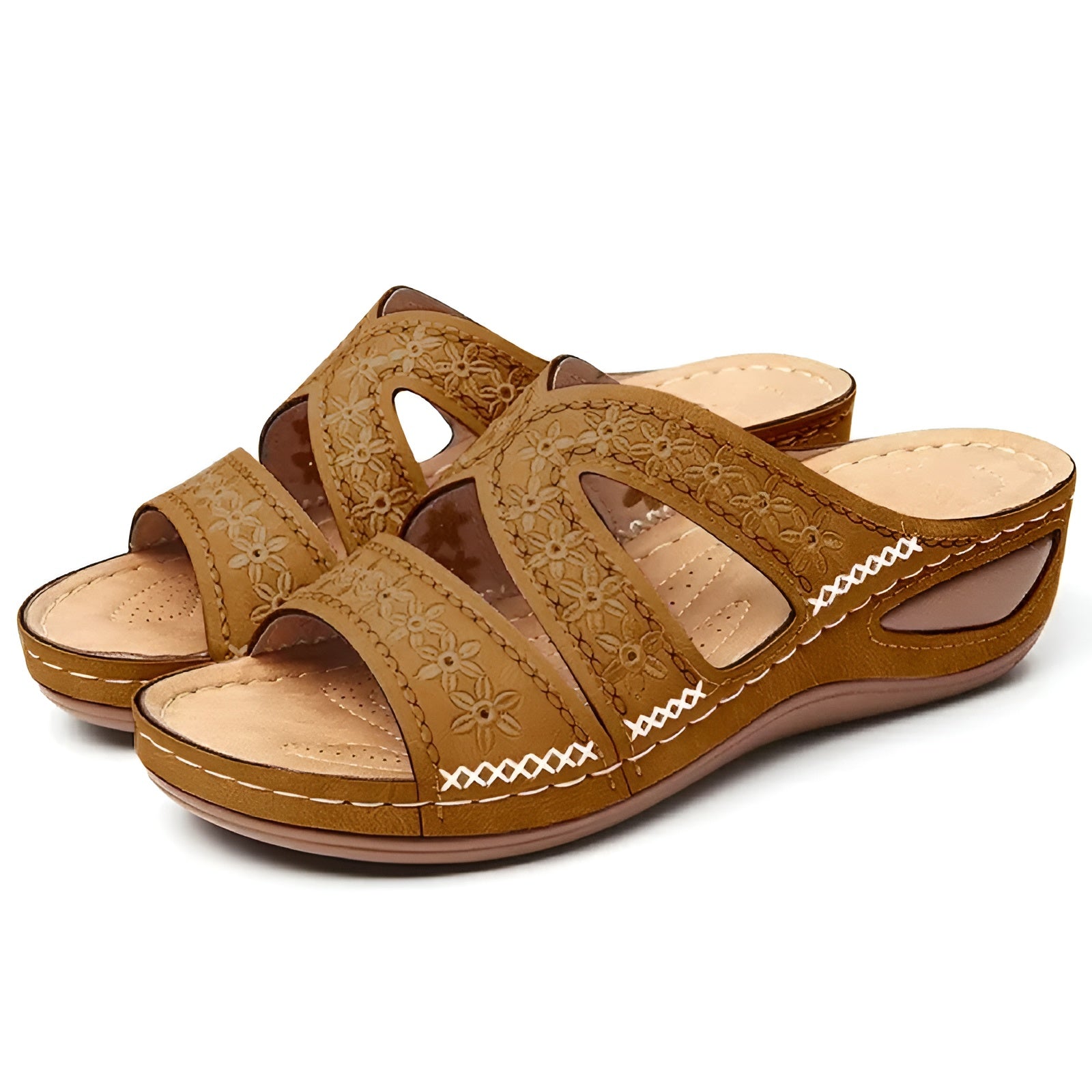OrthoDay Sandalen Damen – Premium Orthopädische Wedge-Heel Sandalen