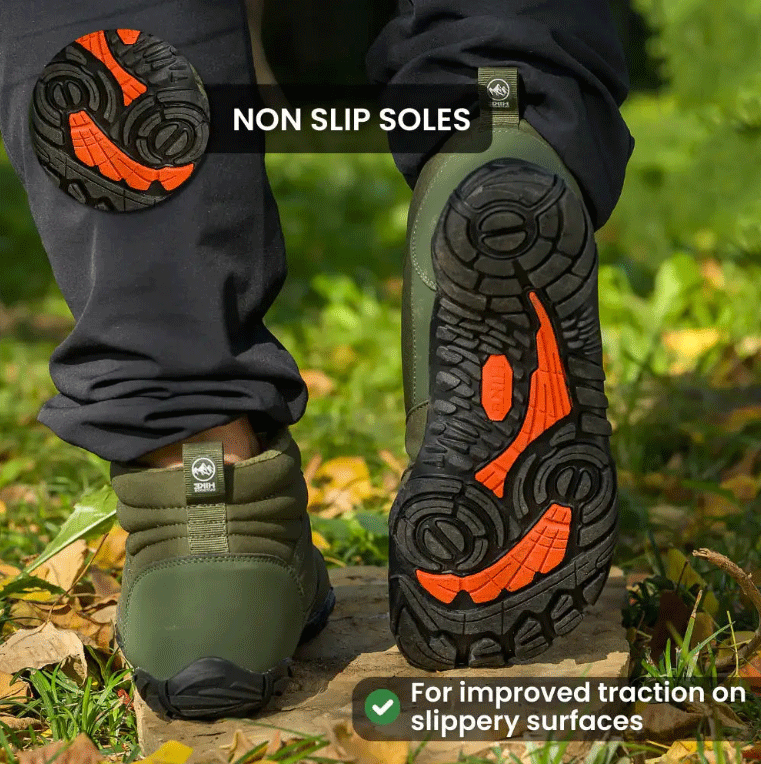 Rutschfeste und wasserdichte Barfuß-Wanderschuhe - Grün