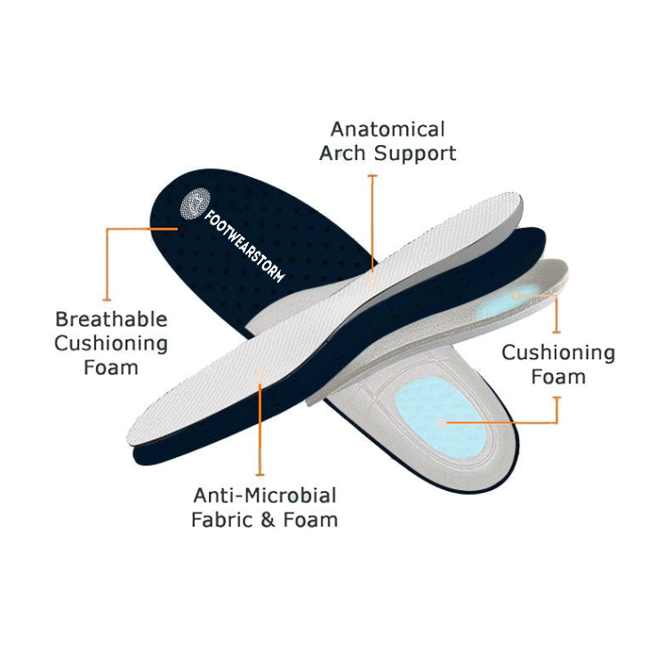 Atmungsaktive orthopädische Schuhe ohne Schnürung Stretch - Grau