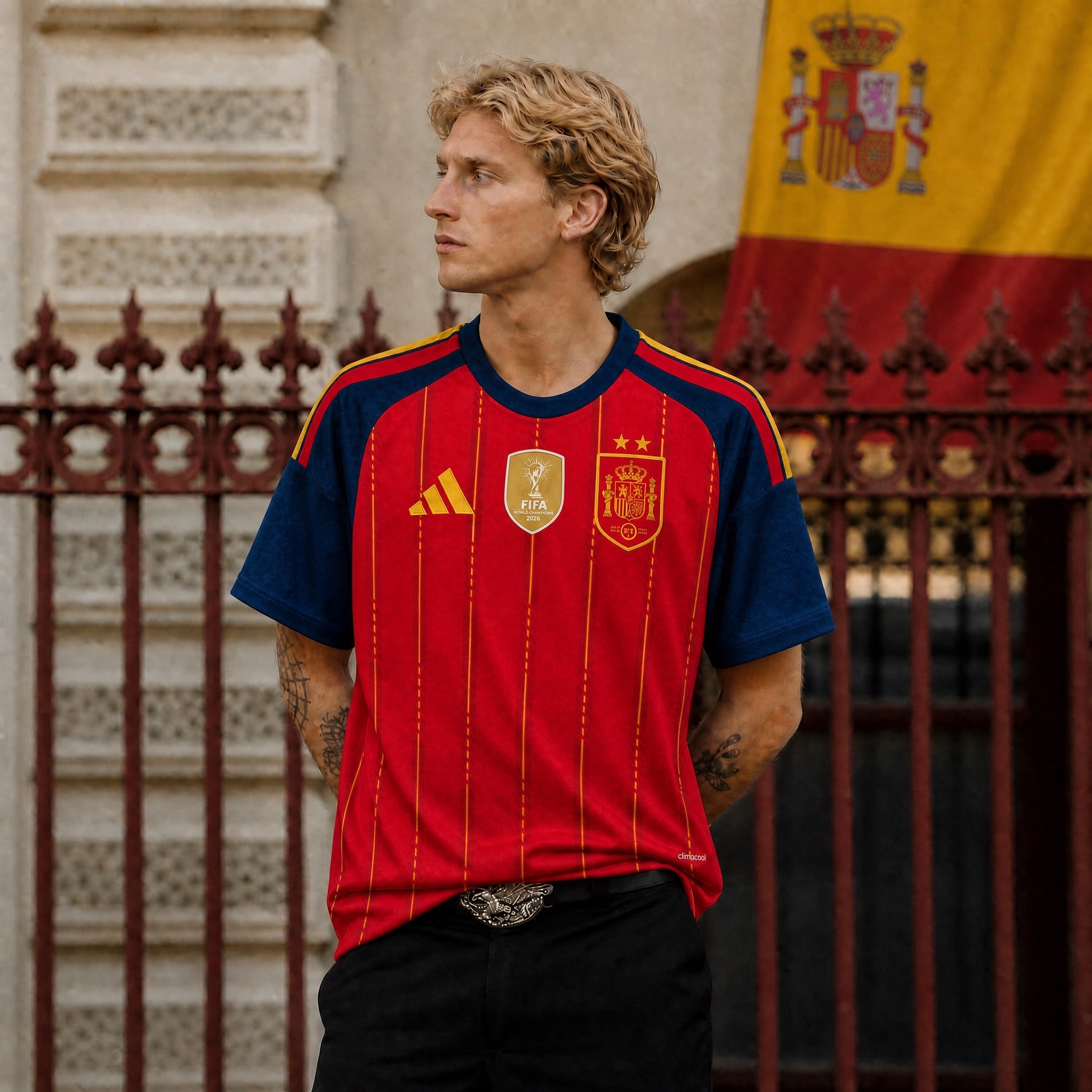Spain Jersey Home World Cup Victory 2026 (2 Stars)