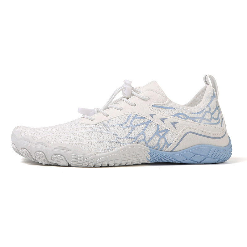 Neue Barfuß-Wanderschuhe - Weiß Blau