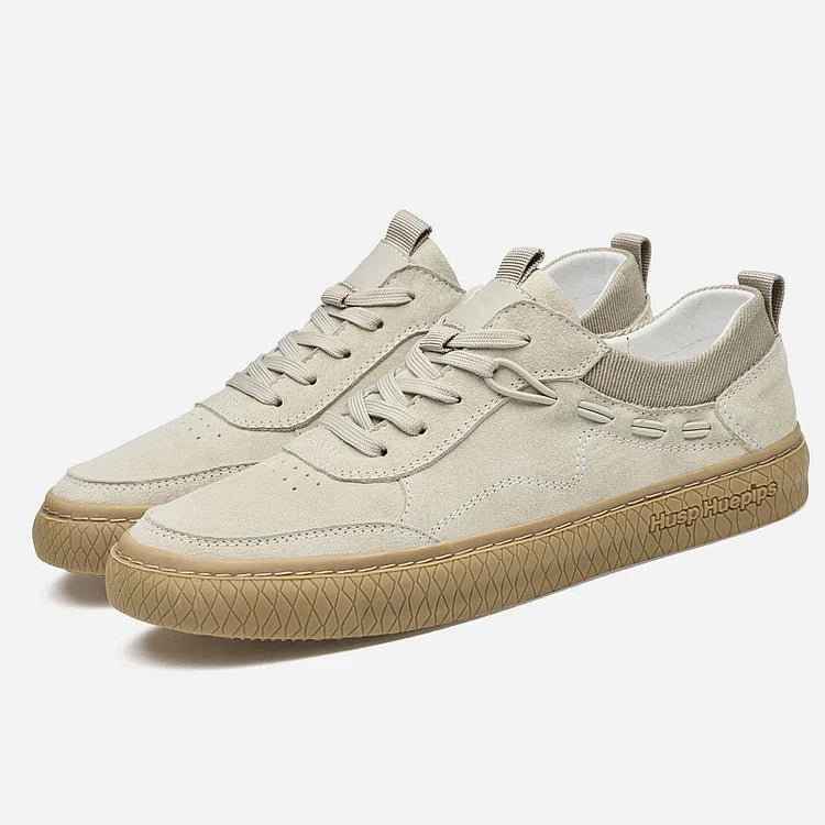 Lässige Wildleder-Sneakers für Herren mit strukturierter Sohle