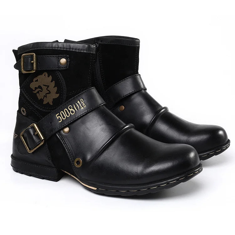 Herren Orthopädische Stiefel Ground Leder Winterschuhe