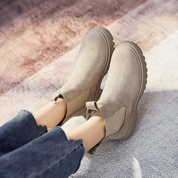 Orthopädische Stiefeletten für Damen mit dicker Sohle