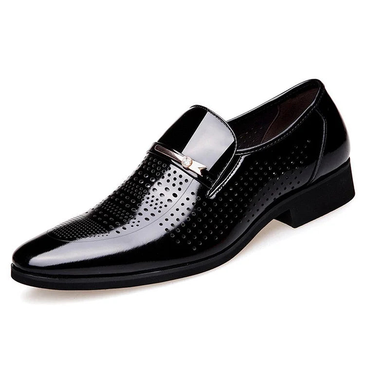 Herren Mikrofaser Leder Loch Atmungsaktive Freizeitschuhe für formelle Anlässe