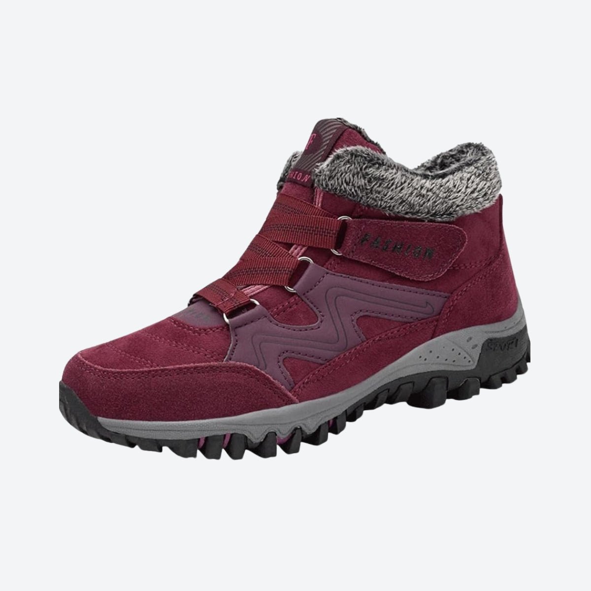 Warme Kunstpelzstiefel für Damen