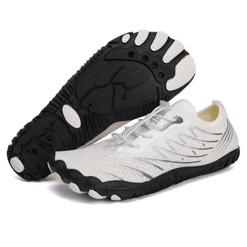 Barfußschuhe orthopädisch & rutschfest – Weiß/Schwarz